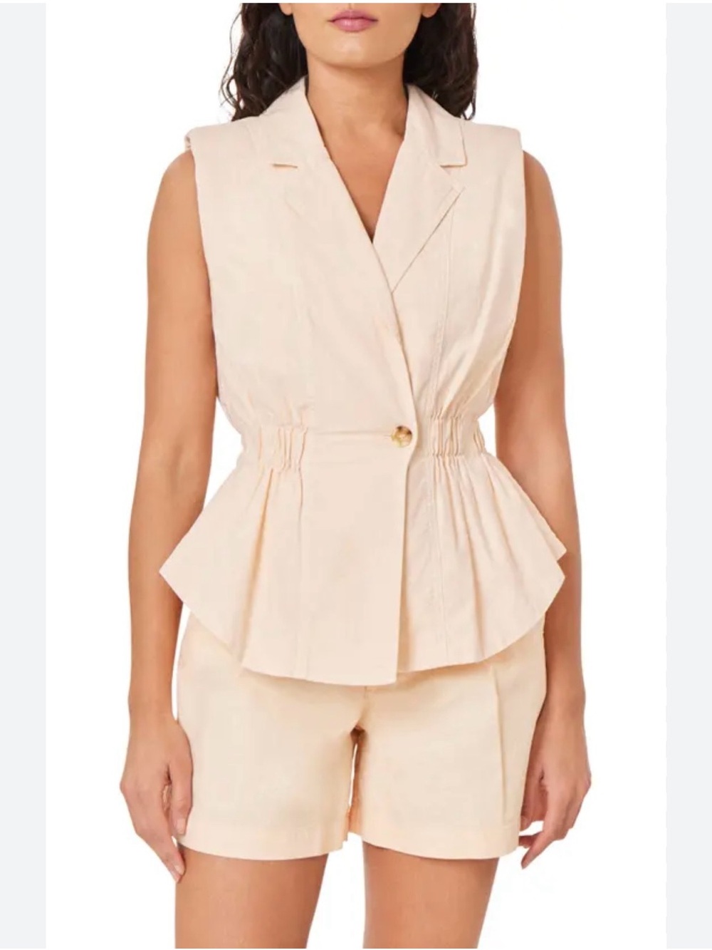 ALICEBLUE PEPLUM VEST